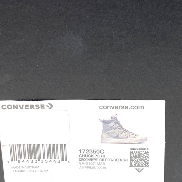 Converse 172350C Chuck 70 High Top Suede Crockery Beige Women’s Sneakers - Picture 8 of 9